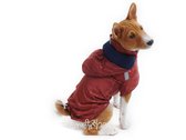 Obleček - pláštěnka pro psa Lea skořicová s kapucí
