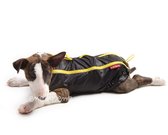 Pršiplášť pre psa Teri čierno žltá s COOLMAX podšívkou - bez rukávov